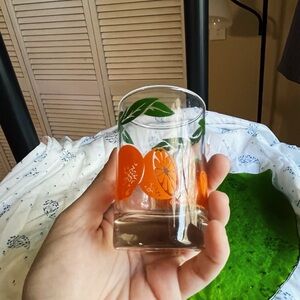 Orange Citrus Glass Tumbler